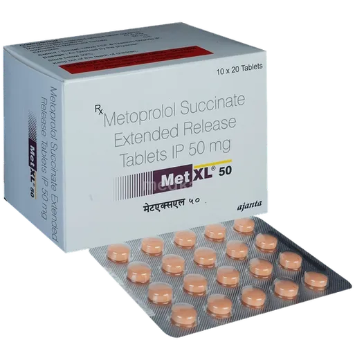 met xl 50mg tablet 20's